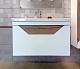 Бриклаер Мебель для ванной Брайтон 100 (Фостер) белая матовая/дуб кера – фотография-20